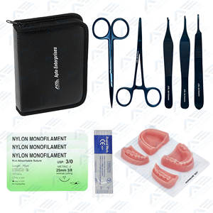 Kit de pratique médicale Instruments de chirurgie dentaire Instruments médicaux Kits de suture chirurgicale OEM Kit complet de suture avec tampon de suture - Product Image 1