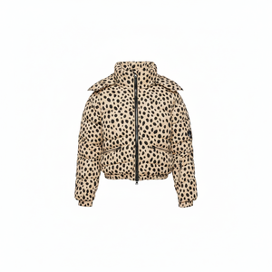 Custom Finished Unisex Streetwear <b>Corduroy</b> Puffer <b>Jacket</b> Winter Hooded Zipper Breathable Thick Warm 100% Polyester 240g OEM - Product Image 1