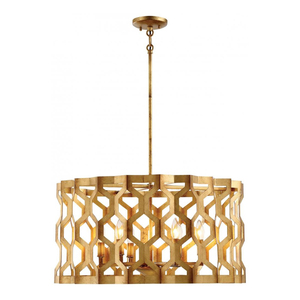 Luminaire suspendu moderne en fer forgé et verre, design personnalisable, fait main, décoration intérieure pour salon - Product Image 5