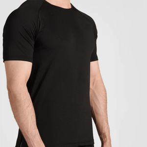 Camisetas de Verano para Hombre al por Mayor con Logotipo Personalizado, Camisetas de Malla de Manga Corta, Cuello Redondo, Corte Ajustado, Altamente Cómodas, de Secado Rápido y Transpirables - Product Image 3