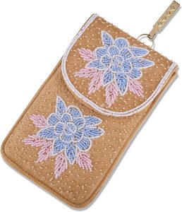 Étui à bijoux en tissu de coton fait main, pochette à monnaie, Beadad - Product Image 1