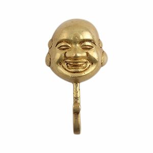 Brass Scallop Shell Decorative <b>Hooks</b> <b>Wall</b> Mount <b>Key</b> Rack and Towel <b>Hook</b> Metal Plant Pattern for Bathroom and Clothing Use - Product Image 2