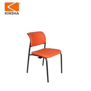 Chaise de bureau moderne KINSHA, multifonctionnelle, assise en tissu, pieds en métal, empilable, dossier solide, mobilier commercial pour immeuble de bureaux - Product Image 2