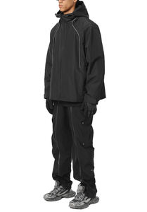 Chaquetas de Lluvia de Lona Unisex con Logotipo Personalizado al por Mayor, 100% Algodón, Impermeables, Transpirables, con Capucha y Diseño de Letras - Product Image 2