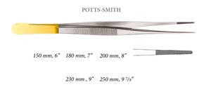 Pinzas de Potts Smith para Curación TC, Tamaño 15cm 20cm, Acero Inoxidable Alemán, Modelo Mahersi 82-350, Certificación CE Clase I - Product Image 2