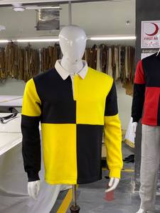 Camisetas de Rugby de Manga Larga para Hombre de Primera Calidad, con Bloques de Color, Personalizables, con Cuello Abotonado y Manga Larga, Camisetas Polo para Hombre - Product Image 2