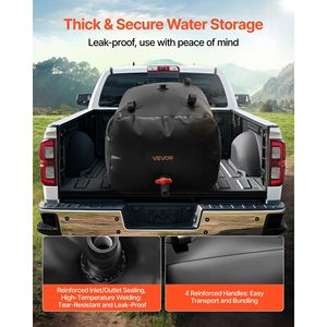 Contenedor de Almacenamiento de Agua Plegable de PVC de Gran Capacidad, 63.4 Galones (240L), Bolsa Flexible 1000D para Equipo de Seguridad y Supervivencia - Product Image 4