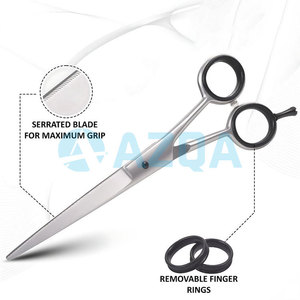 Ciseaux de coiffure professionnels en acier inoxydable de qualité supérieure avec étui en similicuir pour un style professionnel - Product Image 4