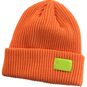 Unisex Solid Color Acrylic Beanie Hat 56-58CM Casual <b>Winter</b> <b>Cap</b> Hand Knitted for Adults - Product Image 5