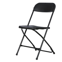 Chaise de jardin pliable en plastique durable, légère, imperméable, confortable et portable pour l'extérieur, les fêtes, la cuisine et la vie quotidienne au design moderne