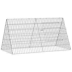Jaula para Conejos de Acero Galvanizado Plateado de 650 x 55 x 55 cm para Mascotas - Product Image 2
