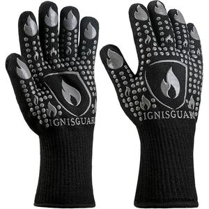 Guanti da Barbecue Resistenti al Calore fino a 800°C, Guanti da Forno in Silicone Ignifughi e Antiscivolo, Accessori per Forno - Product Image 1