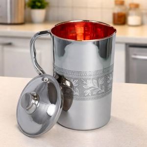 Radhe Enterprises Customized Copper Mug <b>Stainless</b> <b>Steel</b> Coating 1500ml Capacity Classic Design Lid Eco-Friendly Office Use - Product Image 4