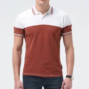 Nouveau polo d'été pour homme à manches courtes, décontracté, avec empiècements contrastés, en coton, grande taille, brodé, à prix avantageux - Product Image 4