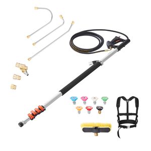 24 ft Telescoping <b>Spray</b> Wand 4000 psi Power Washer Extension Pressure Washer with Gutter <b>Cleaner</b> for Efficient Cleaning - Product Image 1
