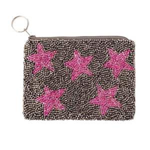 Monedero de Moda Ziyan Hecho a Mano con Cuentas de Vidrio y Patrón de Remaches para Mujer con Correa de Muñeca Desmontable y Cierre de Cremallera - Product Image 1