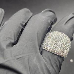 Fine 925 Sterling Silver Moissanite <b>Ring</b> Luxury Bridal <b>Promise</b> Engagement Anniversary Jewelry <b>for</b> Women <b>Men</b> - Product Image 2