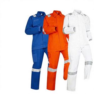 Conjunto de Traje de Trabajo de Dos Piezas con Múltiples Bolsillos de Algodón para Primavera y Otoño, para Fábrica, Taller, Mina de Carbón, Ropa de Trabajo Resistente para Hombre - Product Image 1