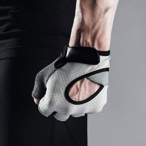 Half Finger Fitness Gloves Breathable Mesh <b>Weight</b> Lifting Gym Training Gloves for Men Women Adjustable Wrist Strap - Product Image 2