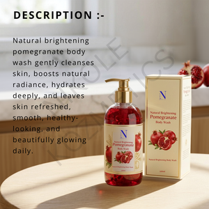 Nikole Kozmetics Naturale Gel de Ducha Corporal Iluminador con Granada y Aloe Vera, Extractos Ricos en Vitaminas, Hidratante y Suave para Uso Diario - Product Image 5