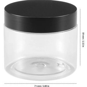 Frascos de Plástico PET Transparente de 6oz con Tapa de Rosca de Boca Ancha para Almacenamiento de Cosméticos y Cuidado de la Piel, Personalizables con Serigrafía para Mascarillas Faciales - Product Image 5