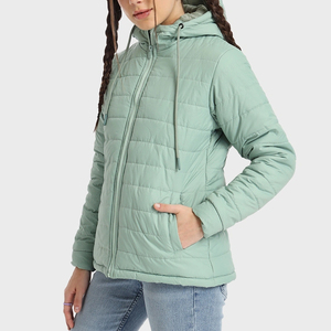 Factory Direct Sale Custom Fabric Men Puffer Jacket 2025 New Arrival Winter Warm Zipper Puffer Jackets For Women - Product Image 4