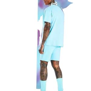 Tarifs bon marché Meilleure mode de rue Design personnalisé Vêtements de sport 100% coton respirants sans couture Ensemble t-shirts et shorts grande taille pour hommes - Product Image 4