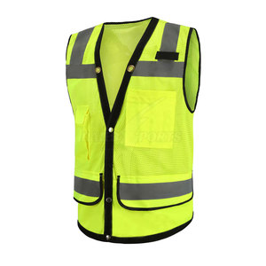 Gilet de sécurité haute visibilité en matériau durable, vêtements de travail réfléchissants, design respirant, sécurité industrielle, construction, sécurité routière, CE - Product Image 2