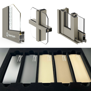 โปรไฟล์อะลูมิเนียมชุบอโนไดซ์ซีรีส์ 6000 สีธรรมชาติ/สีบรอนซ์/สีดำ ความหนาเคลือบ 10 ไมครอน สำหรับงานสถาปัตยกรรมและอุตสาหกรรม - Product Image 2