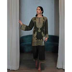 Conjuntos de diseñador para mujer Beautiful Top Plazzo Dupatta-Elegant Designer Wear - Product Image 1