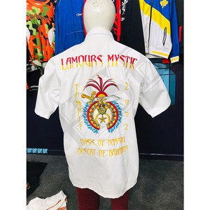 Camisa blanca personalizada Shriners AEAONMS – Bordado “I Am Our Mystic Temple 2002” Regalia masónica - Product Image 5