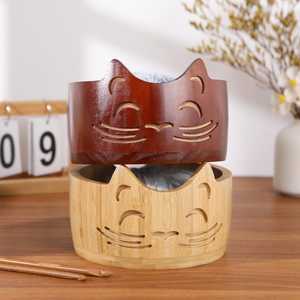 Custom Wooden Yarn Bowl Smooth Finish Yarn Holder For Knitting Crochet <b>Wool</b> Thread And <b>Craft</b> Projects - Product Image 1