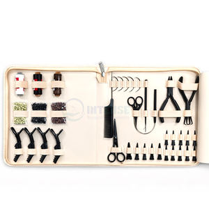 Kit d'outils pour extensions de cheveux, 4 pièces, pinces de 7 pouces, aiguille à boucle, crochet pour extensions de cheveux à micro-anneaux - Product Image 5