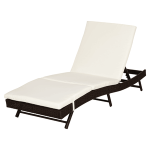 Sedia Reclinabile Moderna a Gravità Zero per Esterni - Struttura in Metallo e Legno Pieghevole per Spiaggia, Giardino, Patio, Hotel, Soggiorno - Product Image 4