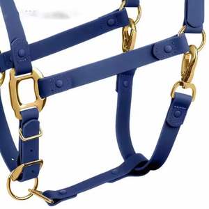 อานม้าหนังแท้สไตล์ตะวันตกพร้อมสายรัดจมูกแบบไม้ป้องกันแรงกระแทก 2 ชั้น สำหรับขี่ม้าเดรสสาจ - Product Image 3