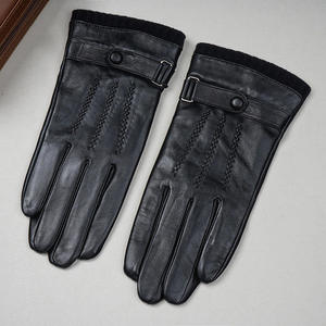 Guantes de Cuero para Exteriores para las Cuatro Estaciones, Aislantes, Suaves, Ecológicos, con Detección de Metales, Largos hasta la Muñeca, Antideslizantes, Duraderos, para Trabajo - Product Image 4