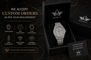High End Classic Fashion Moissanite Watch for Men Stainless Steel Case Rubber Strap Analog Mechanical Movement Luxury Timepiece - Product Image 4