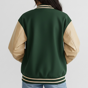 Chaqueta Varsity 100% Lana a Precio de Mayoreo, Diseño de Logotipo Bordado Personalizado, Chaqueta de Manga Larga Transpirable de Alta Calidad - Product Image 3