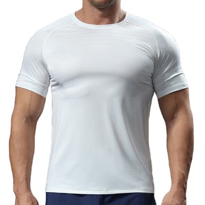 T-shirts de gymnastique pour hommes séchage rapide à manches courtes respirant extensible Streetwear haute qualité en vrac vente en gros conception vierge - Product Image 1