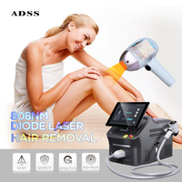 Appareil d'épilation au laser à diode ADSS Group, nouvel écran Android de 16 pouces, 4 longueurs d'onde 755 nm, 808 nm, 940 nm, 1064 nm, pour salons de beauté