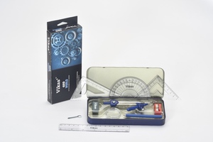 กล่องรูปทรงเรขาคณิตของ Vikas ที่มีเข็มทิศหรือตัวแบ่งและใช้สำหรับวาดภาพคณิตศาสตร์ตามภูมิศาสตร์ความต้องการอันดับต้นๆ - Product Image 4