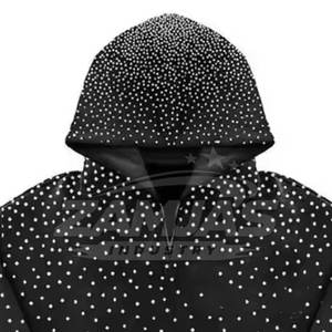 Survêtement homme en coton 100% style streetwear, léger et confortable, avec strass, prix abordable, marque privée, en vente - Product Image 6