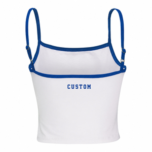 Camisola personalizada para mujer de EE. UU., top informal ajustado de verano con tirantes finos - Product Image 3