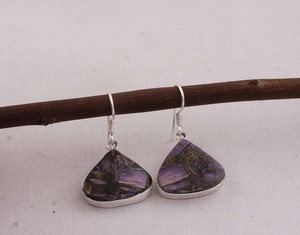 Wholesale Natural Jasper 925 <b>Sterling</b> <b>Silver</b> <b>Dangle</b> <b>Earrings</b> Earthy Pattern Gemstone Drop <b>Earrings</b> High Quality Jewelry - Product Image 6