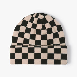 Gorro de Punto Jacquard Personalizado de Alta Calidad con Logotipo de Letras, Apto para Adultos, Diseño de Cable para Mujer, Logotipo Personalizado - Product Image 2