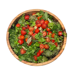 Tazón para Servir Ensaladas de Madera de Olivo Hecho a Mano y Ecológico con Servidores, Diseño Clásico Pulido, Regalo para Fiestas - Product Image 2