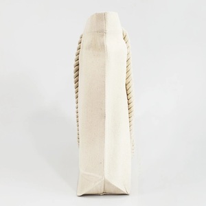 Sac fourre-tout en toile de coton 100% biologique certifié, à soufflet et fond en T, vierge, personnalisable avec logo, vente en gros, promotionnel, écologique, pour le marché et le shopping - Product Image 3