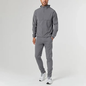 Hot Selling Men's Nylon Waterproof Windbreaker Tracksuit Winter Streetwear Outdoor Clothing <b>Set</b> - Product Image 4