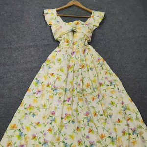 Robe longue élégante pour femmes, alliant parfaitement élégance, confort, décontracté, formel et simple, en soie maxi - Product Image 4
