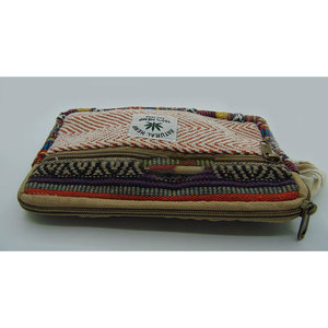 Hot Selling Hemp Hippie <b>Mini</b> Cosmetic Utility Pouch Vintage Handmade PVC Zipper Closure <b>Canvas</b> for Toiletry Bag Case for Daily - Product Image 2